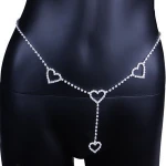 Sexy Rhinestone Body Jewelry Girl Lower Back Chain for Women Crystal Body Chain