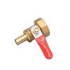 SHINYEE  High Quality Female thread brass ball valve 3/8-10 with barb connector