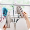 Shoes plastic hooks hanger for drying shoes