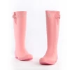 Shoes Rubber PVC Children pink rain boots  with cotton insoles