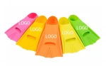 Short Blade Diving Swimming Training Silicone Swim Fins Flippers Youth &Adult
