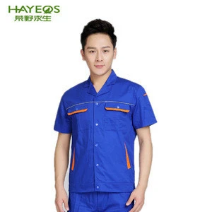 Short sleeve high quality unisex custom workwear security uniform