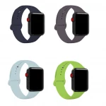 Silicone Watch Band 1/2/3/4/5 Replacement Strap Rubber Watch Band Smart Watch Strap