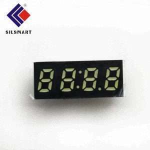 Silsmart FND mini size 0.25inch 4 digit 7 segment led display with  common anode/cathode long pins for power bank led screen