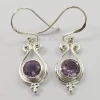 Silver Earrings Wholesale Natural AMETHYST and other customize stones 925 Stamped Jewelry