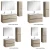 Import Simple Design Bathroom Cabinet Wall Mounted Plywood Bathroom Vanity with Side Cabinet from China
