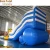 Import single lane palm tree inflatable water slide inflatable swimming pool combo from China