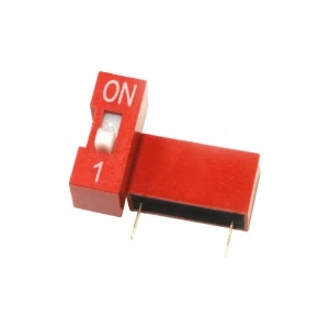 Slide Type Switch Module 2 3 4 5 6 7 8 9 10 12 Bit 2.54mm Position Way DIP Red Pitch Toggle Switch Red Snap Switch