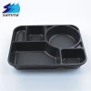 SM3-1111 5 Compartments Plastic Bento Storage Lunch Disposable Food Container Box