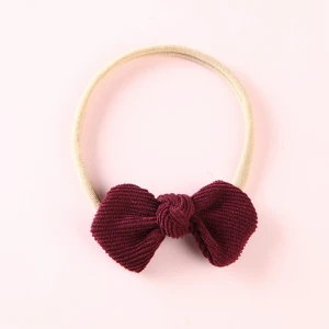 Small corduroy  New Korean hair accessories bow tie stretch loop
