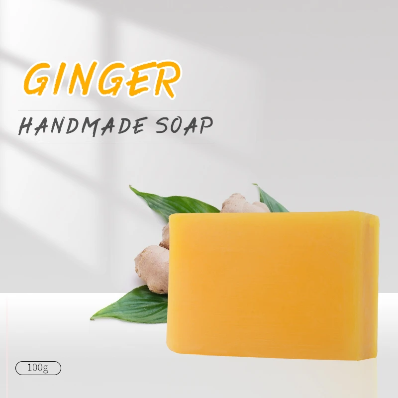 Soap Making Machine Custom Wholesale 100g Ginger Handmade Soap 100% Natural Organic Face Soap Private Label