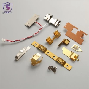 Socket Battery Copper Brass Steel Flat Plate Spring connector for stamping