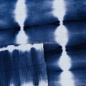 Soft multi colors customized 4*2 rib rayon spandex tie dye knit fabrics