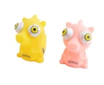 soft plastic dinosaur animal eye popping squeeze toy with whistle TT013162