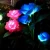 Import solar panel led rose flower Garden solar lights from China