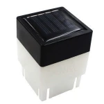 Solar Power Fence Post Cap Garden Yard Square Garden Light Waterproof LED Lamp