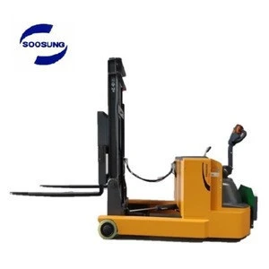 SOOSUNG Electric Forklift 1.5 Tons Reach Walkie Type Stacker Customized Service Available Battery Powered Made in Korea