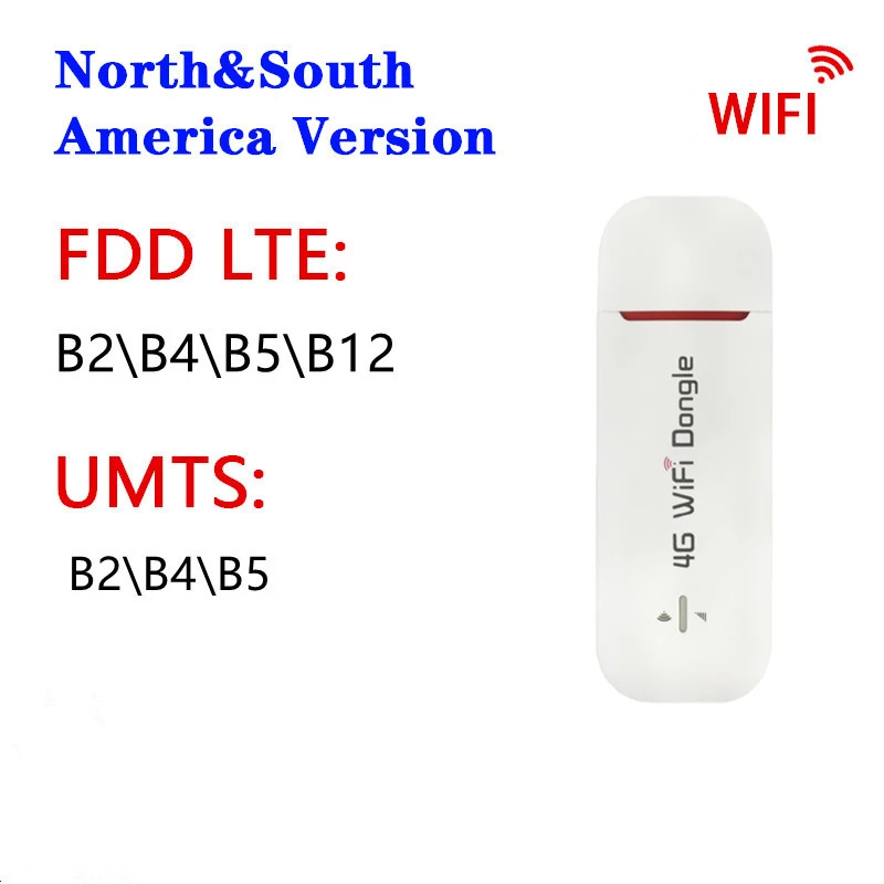 South American Version Unlocked 4G LTE High Spped Mobile Wifi Hotspot USB Dongle