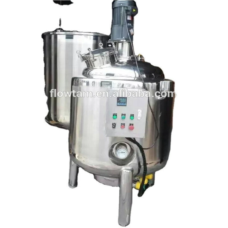 SS304/SS316L 500L Cosmetic firming lotion making machine vacuum emulsifier mixing equipment