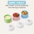 Import Stackable Baby Food Storage Container Cartoon Dolphin Twist-lock Dolphin Baby Milk Powder Formula Dispenser with 3 Compartments from China