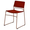 stackable tpye industrial metal frame restaurant dining chair