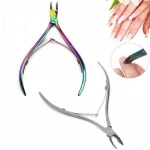 Stainless Steel Fingernail Toenail Cuticle Nipper Trimming Professional Nail Clipper Cutter Cuticle Scissor Plier Manicure Tool