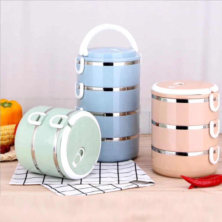 Stainless steel food storage container keep food hot takeaway food container