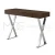 Import Stainless Steel Luxury Console Table Wood Inlay Plexi Top Glass Console Table Furniture from Australia