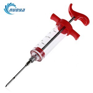 Stainless Steel Meat Marinade Injector kit Needle, Cooking Syringe,Injector turkey needle