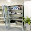 Stainless steel pharmacy medicine cabinet