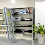 Stainless steel pharmacy medicine cabinet