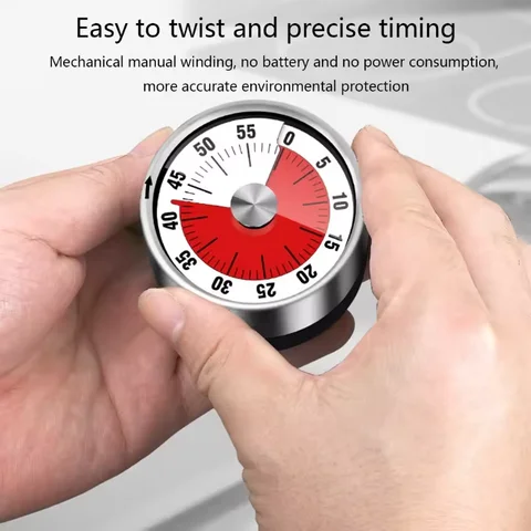 Buy Stainless Steel Visual Timer Mechanical Kitchen Timer 60 Minutes