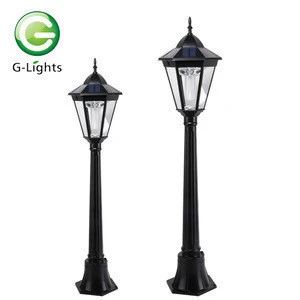 Standing High Power Super Bright Aluminum Gate Solar Pillar Led Post Light