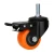 Import steel core ball stem computer table static bolt hole pvc plastic furniture light duty casters wheel from China