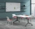 Import Steel low price modular foldable training table for office furniture from China