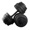 strength training adjustable custom logo rubber coated dumbbells jiuli fitness