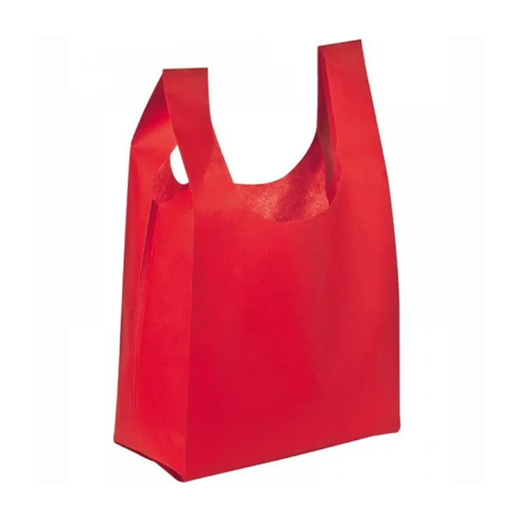 Sublimation customizable resuable non-woven fabric vest shopping bags