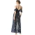 Import Summer boho casual print sexy cold shoulder maxi beach dress with slit from China