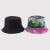 Import Summer Men Panama Bucket Hat Colorful Tie Dye Cotton Fisherman Hat Reversible Bob Bucket Cap Women from China