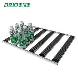 Supermarket Plastic Bottle Shelf Pusher Management Auto Front Sliding Smart Roller Shelf System