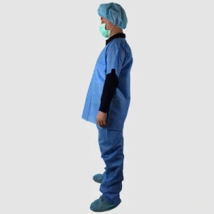 Surgery Gown Patient Gown with Short Sleeves