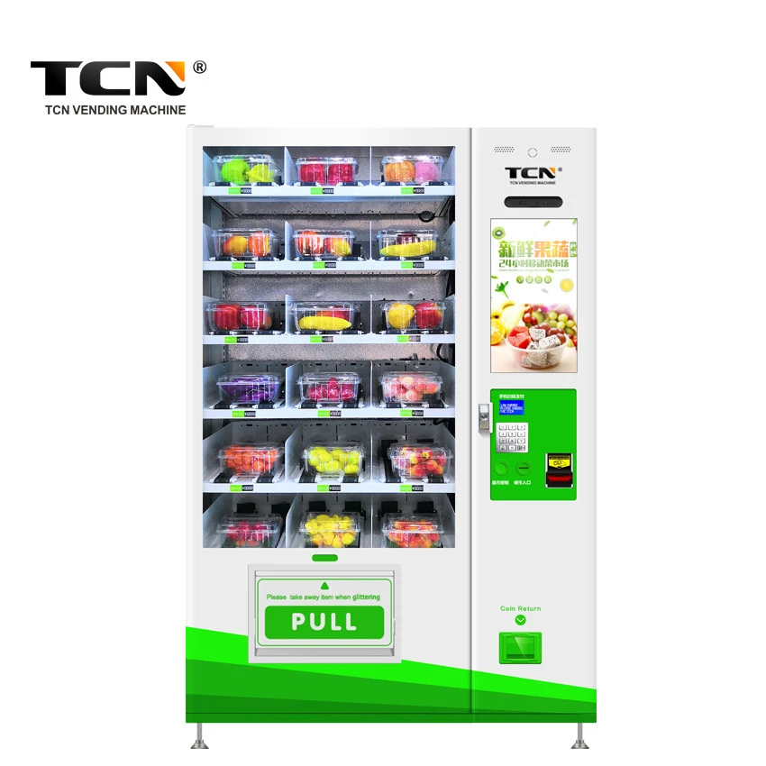 TCN automatic liquid drink beverages vegetable fruit salad vending machine