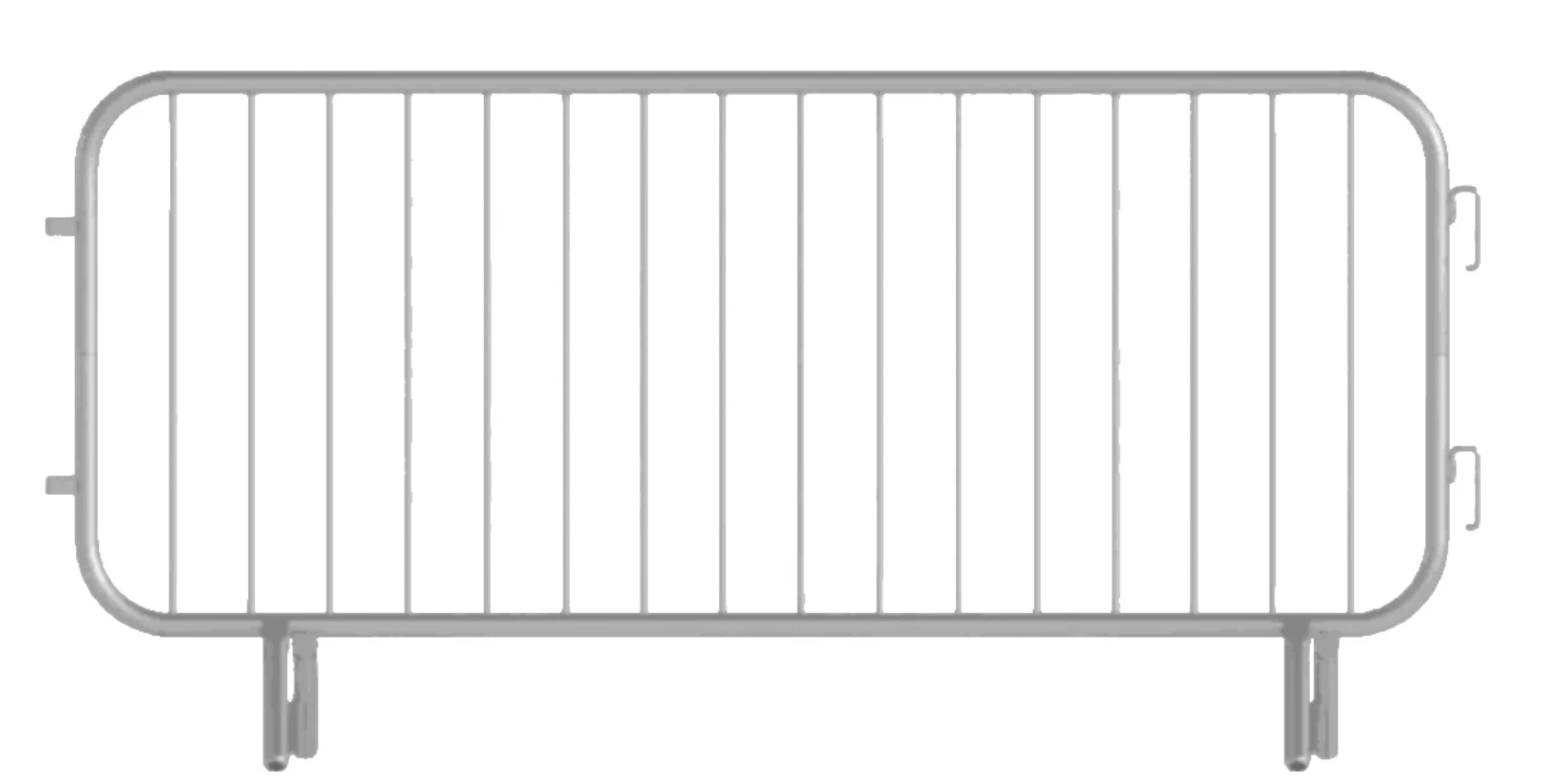 Temporary road safety traffic crowd control barrier fence crowd control galvanized metal barrier