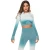 Import Tight-fitting sexy long-sleeved fitness clothes ombre dyed quick-drying sports running yoga clothes from China