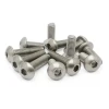 Titanium alloy hex socket button head screw ISO7380 hexagon socket screws pan head mushroom head screw