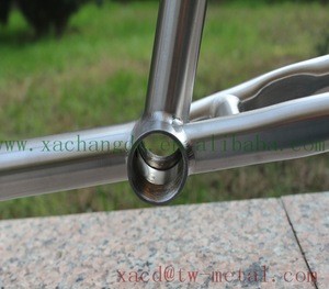 Titanium detachable cargo bike frame Customized titanium bicycle frame 2017 new design titan bike frame with coupler