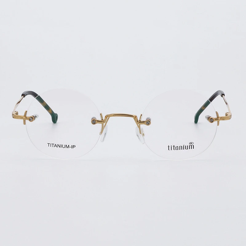 titanium rimless japan metal brand eyeglasses frames glasses