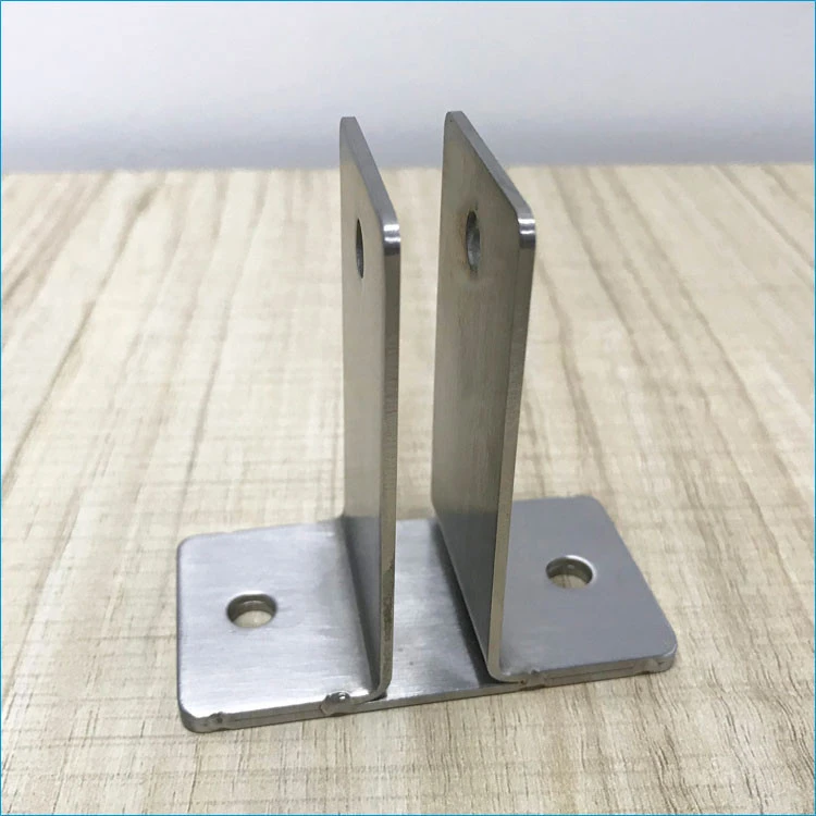 Toilet Cubicle Partition Accessories 304 Stainless Steel T Bracket For 13mm Panel