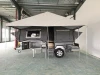 Top 1 Off-Road Hard Floor Forward Folding 7x6ft Camper Trailer With Tent Used Travel Trailer