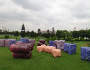 Top quality cheap price inflatable bunkers paintball for rental